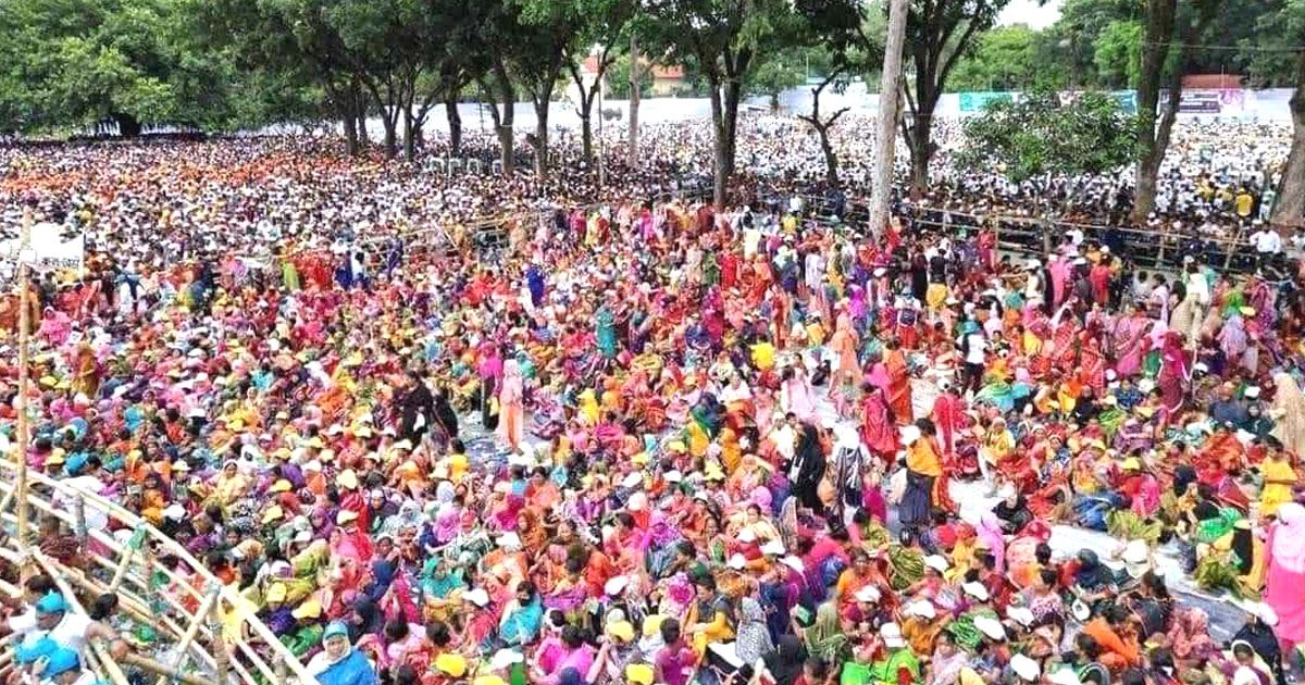 স্মরণকালের বৃহৎ জনসভা দেখল রংপুর!