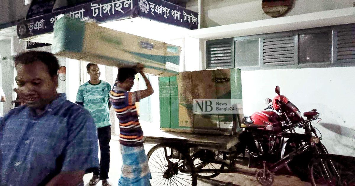 বদলির-খবর-শুনেই-থানার-এসি-টেলিভিশন-খুলে-নিলেন-ওসি