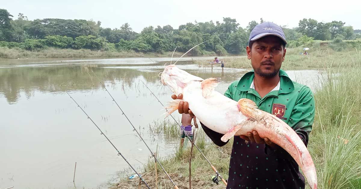 গোমতীতে বড়শিতে ধরা পড়ল ৮ কেজির আইড়