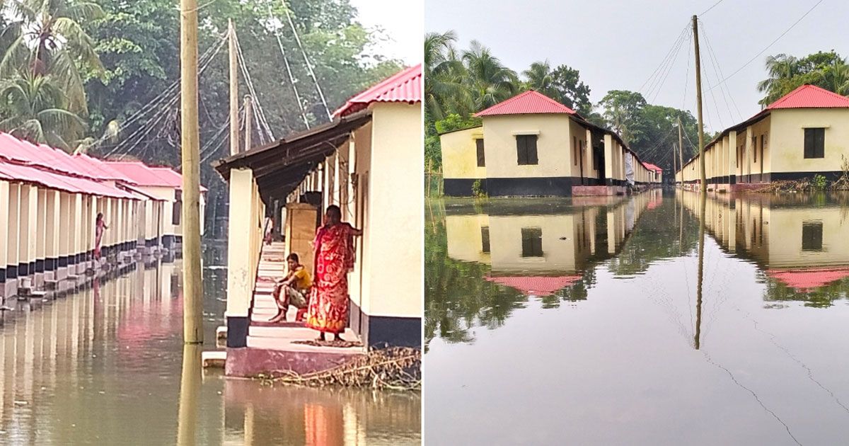 কুমিল্লায় আশ্রয়ণ প্রকল্পে জলাবদ্ধতা, বিশুদ্ধ পানির সংকট