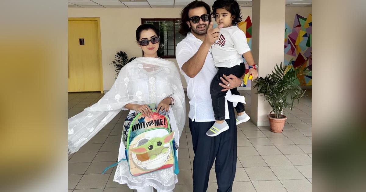 ছোট ছেলেকে স্কুলে নিয়ে গেলেন শাকিব, সঙ্গে বুবলী 