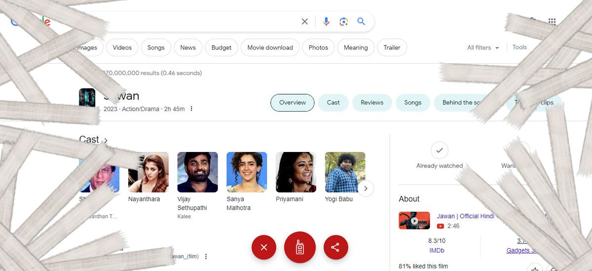 জওয়ান লিখে সার্চ করলেই ‘ম্যাজিক’ দেখাচ্ছে গুগল