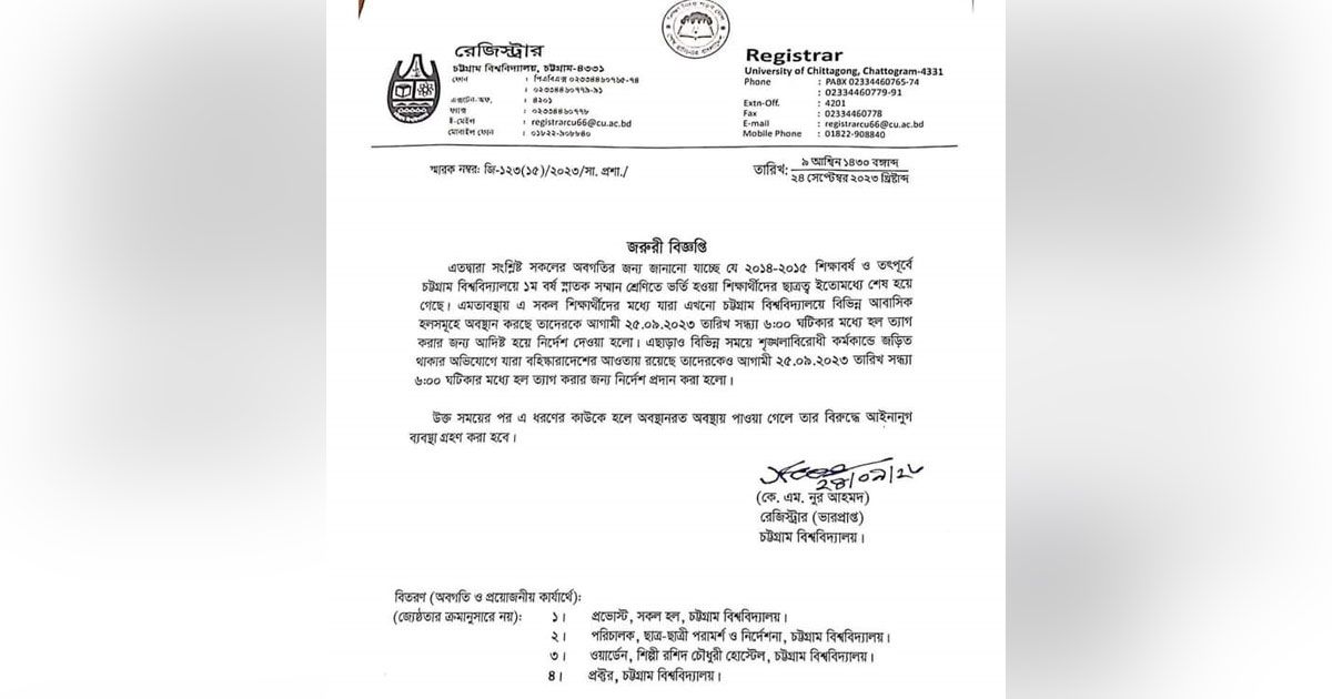 অছাত্রদের-চবির-হল-ত্যাগের-নির্দেশ