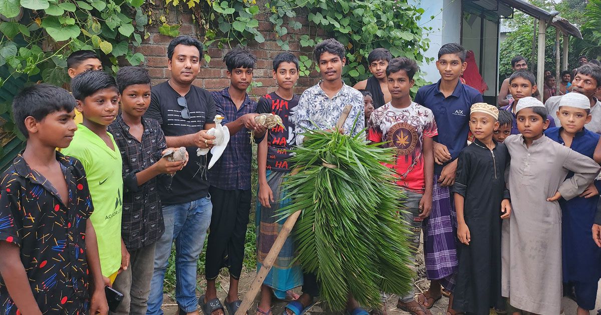 শিকারির খাঁচা থেকে মুক্ত আকাশে