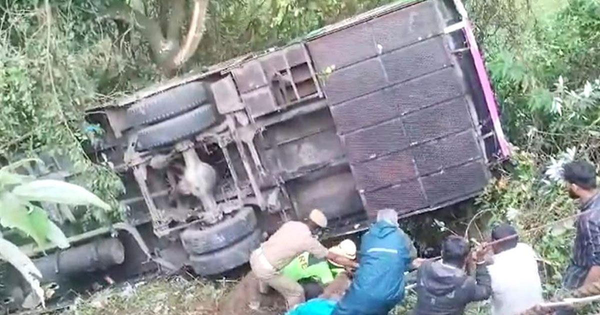 তামিলনাড়ুতে-বাস-খাদে-পড়ে-প্রাণ-গেল-আট-পর্যটকের