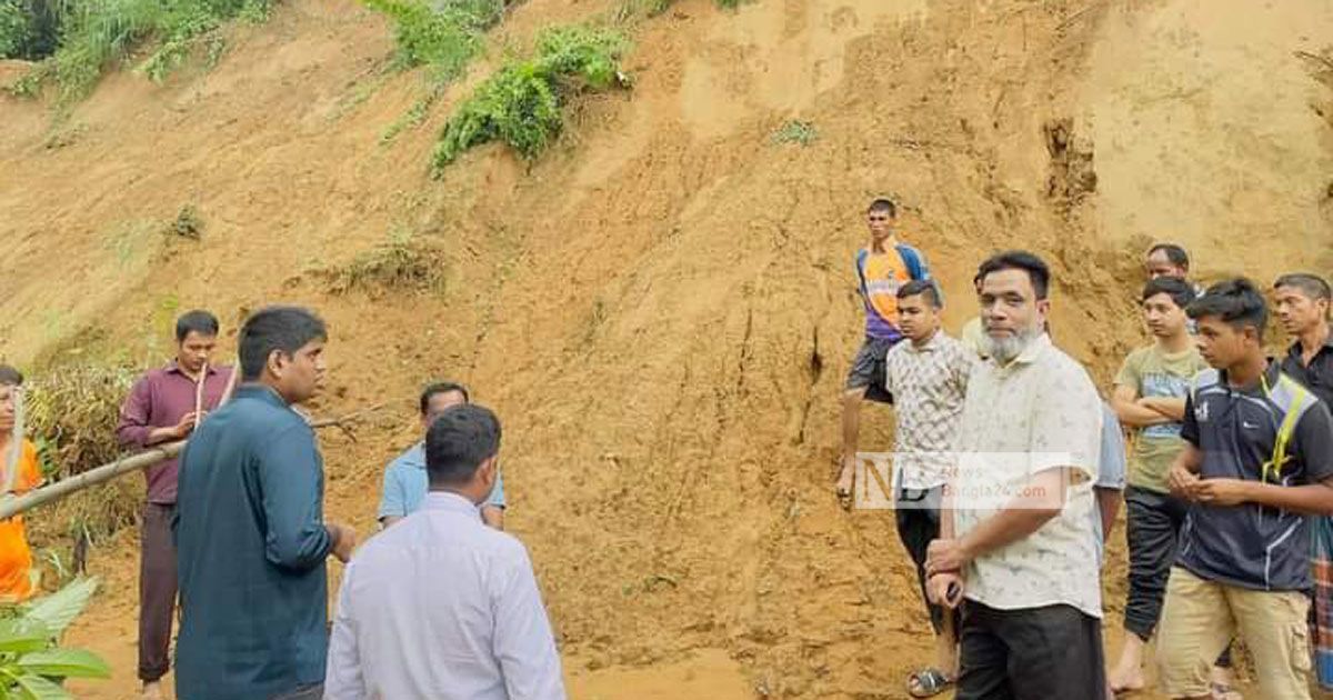 সিলেটে পৃথক ঘটনায় টিলা ধসে শিশু নিহত, বাড়ি বিধ্বস্থ