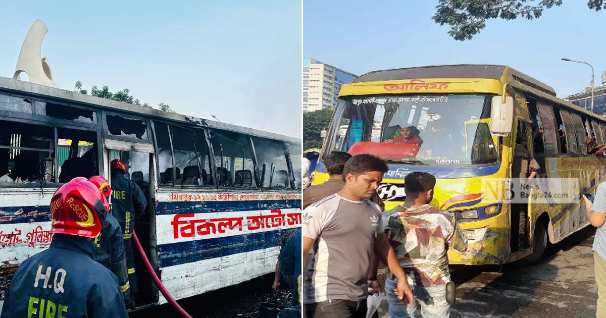 রাজধানীতে-তিন-বাসে-দুর্বৃত্তদের-আগুন