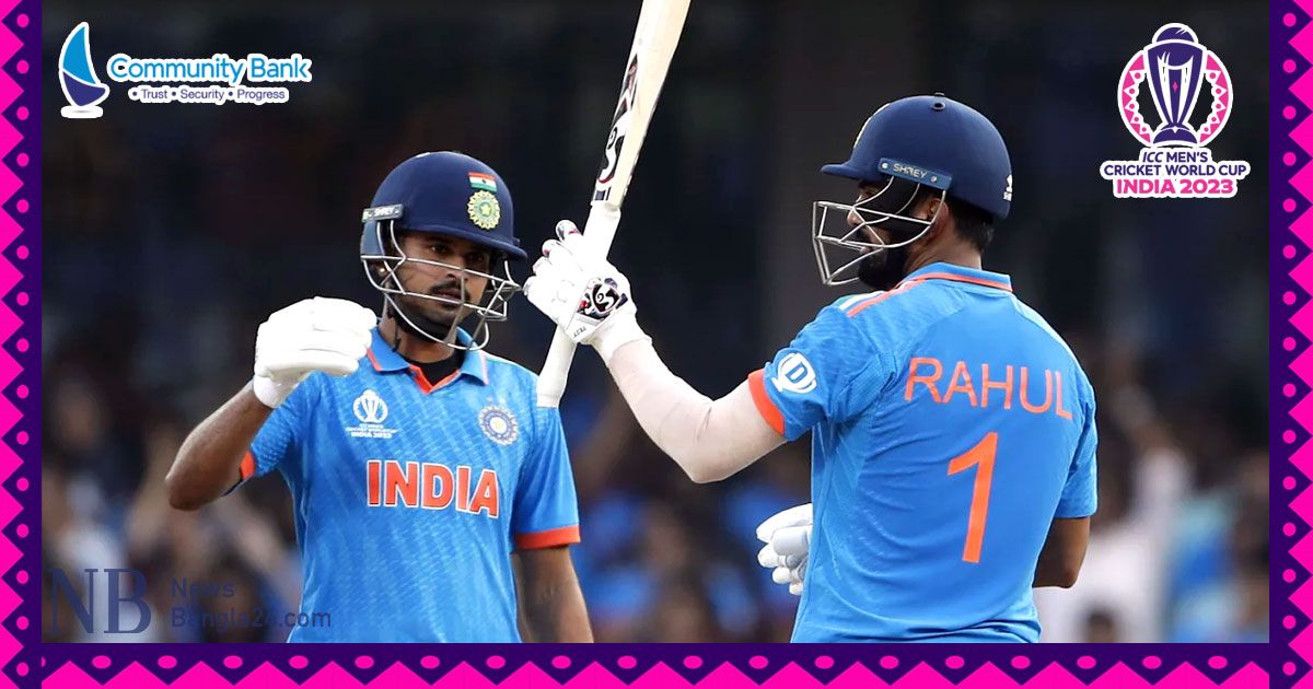 শ্রেয়াস-রাহুলের-সেঞ্চুরিতে-ভারতের-সংগ্রহ-৪১০