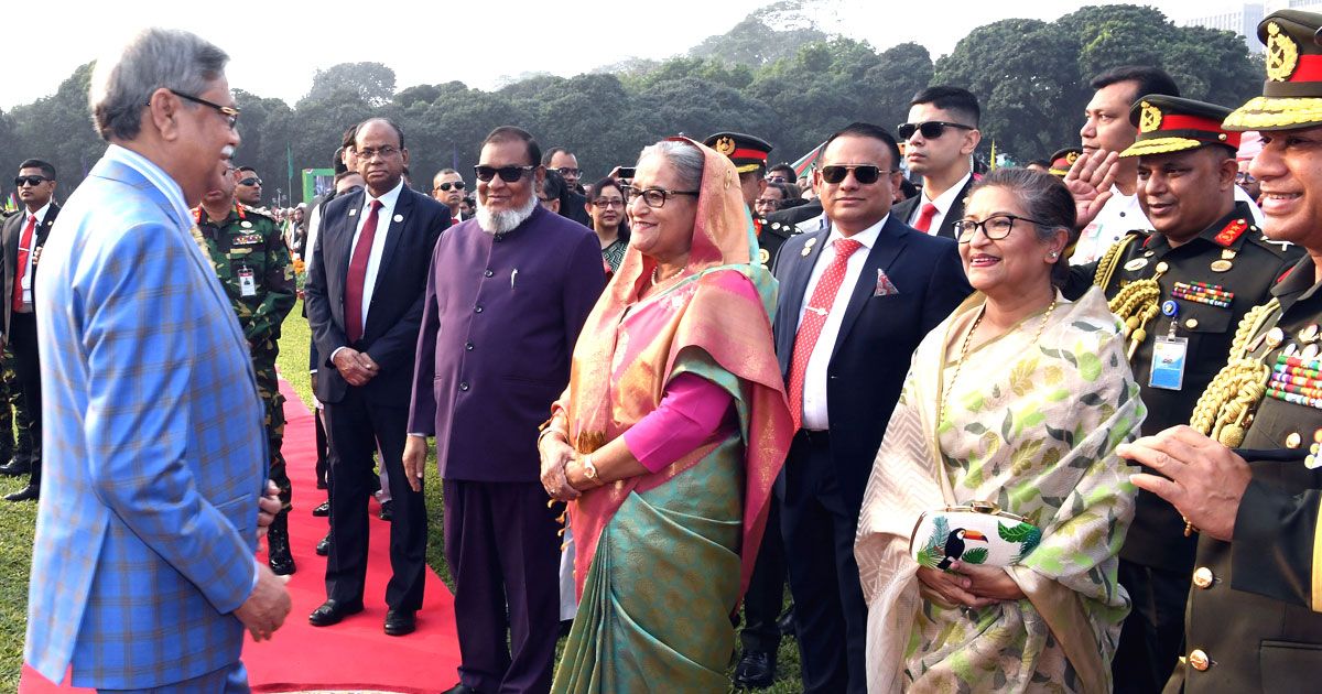 বিজয় দিবসে বঙ্গভবনে রাষ্ট্রপতির সংবর্ধনা