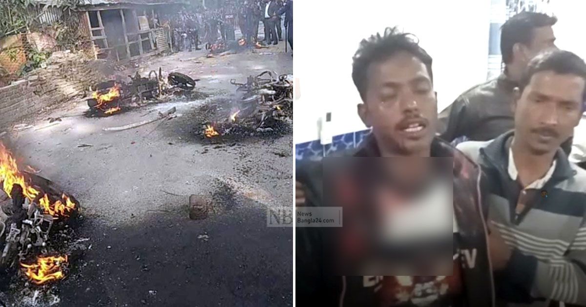 বরিশালে-স্বতন্ত্র-প্রার্থীর-মিছিলে-হামলা-১২-মোটরসাইকেলে-আগুন