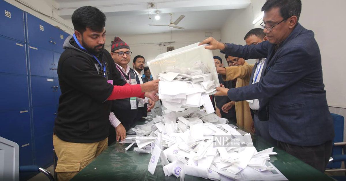 দ্বাদশ সংসদ নির্বাচনের ভোটগ্রহণ শেষ, গণনা শুরু