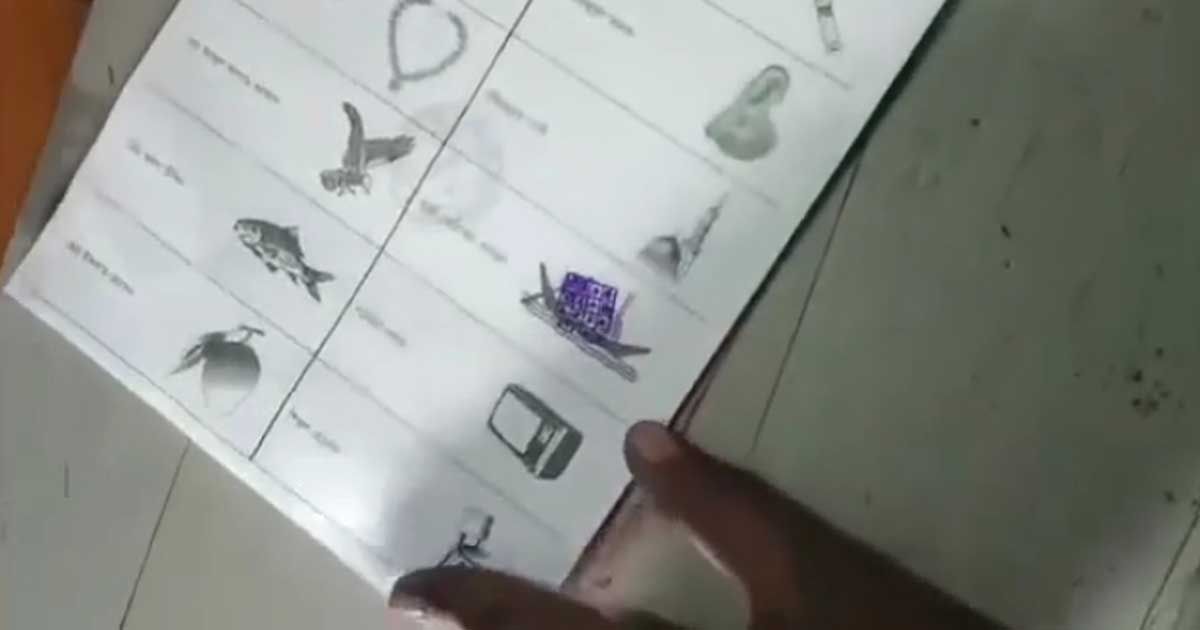 ভোটারদের হাতে নৌকায় সিল মারা ব্যালট দেয়ার অভিযোগ