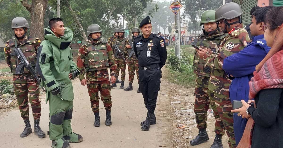 বিস্ফোরণ ঘটানো হলো উদ্ধার হওয়া সেই পরিত্যক্ত মর্টার শেল 