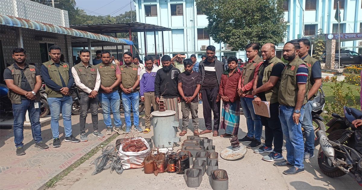 কুমিল্লায় তিন শতাধিক ট্রান্সফরমার চুরি, পাঁচজন গ্রেপ্তার