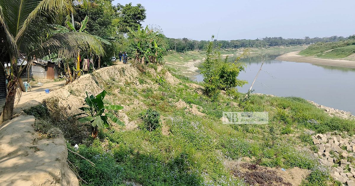 ভাঙনের কবলে কুশিয়ারার বন্যা নিয়ন্ত্রণ বাঁধ