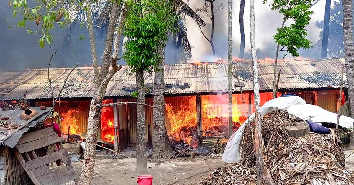 নাটোরে-ভয়াবহ-অগ্নিকাণ্ডে-১০টি-বাড়ি-ভস্মীভূত