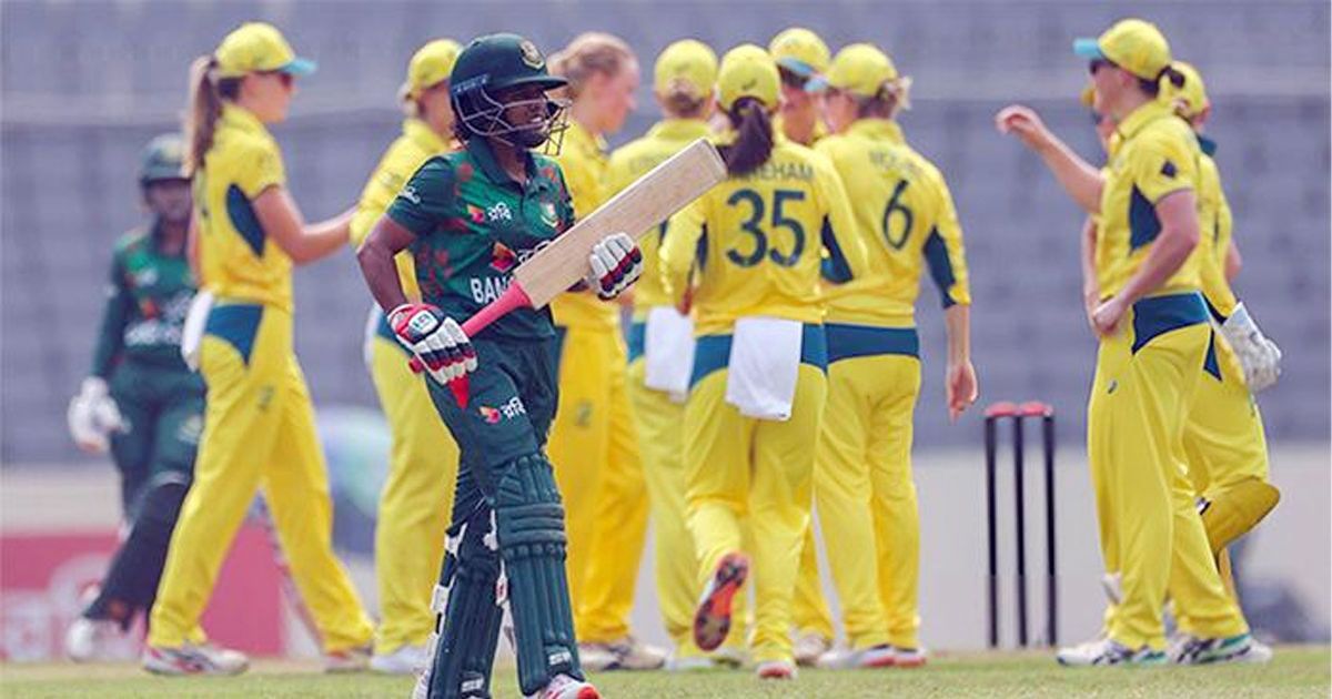 অস্ট্রেলিয়ার মেয়েদের কাছে হোয়াইটওয়াশ হলো বাংলাদেশ