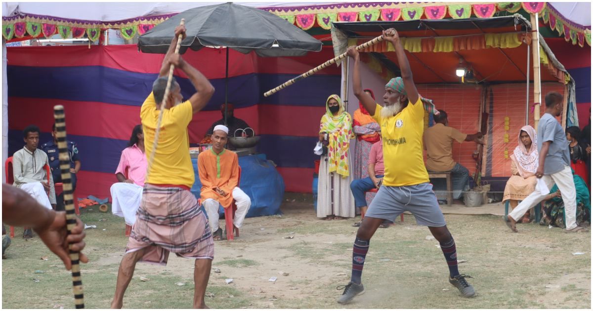 ‘বয়স অনেক, সুস্থ আছি লাঠি খেলার কারণে’