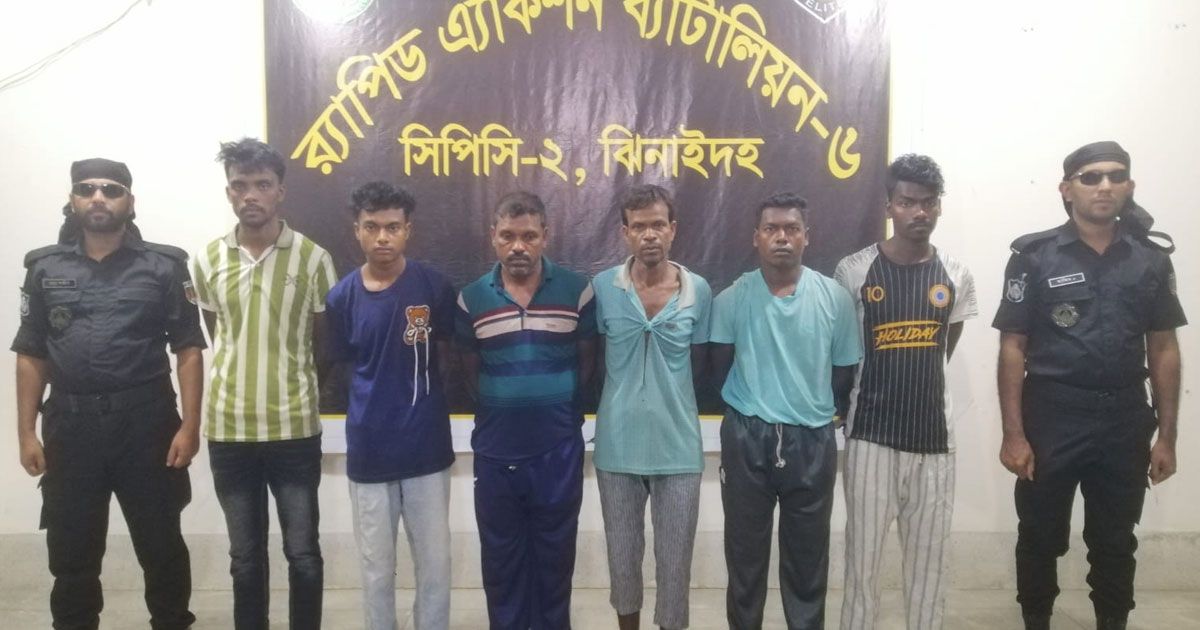 6-fugitive-accused-in-Jhenaidah-murder-case-arrested