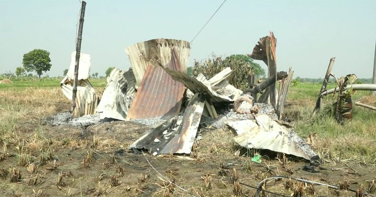 কৃষকের সেচ পাম্পে আগুন দিল কে