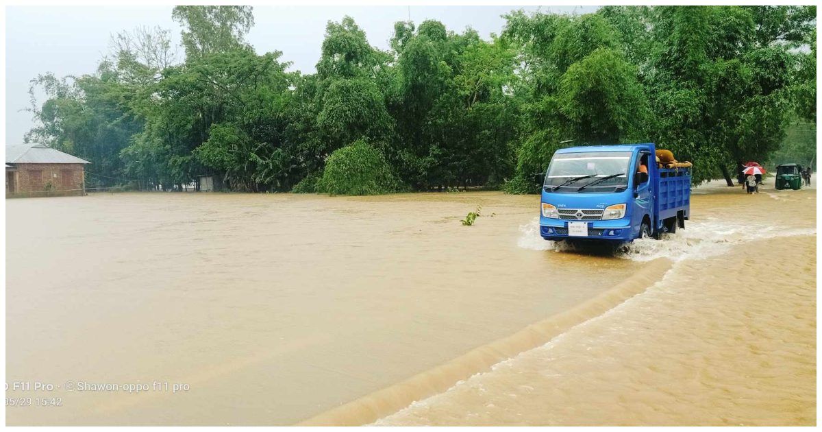 সিলেটে এক রাতেই তলিয়ে গেল পাঁচ উপজেলা