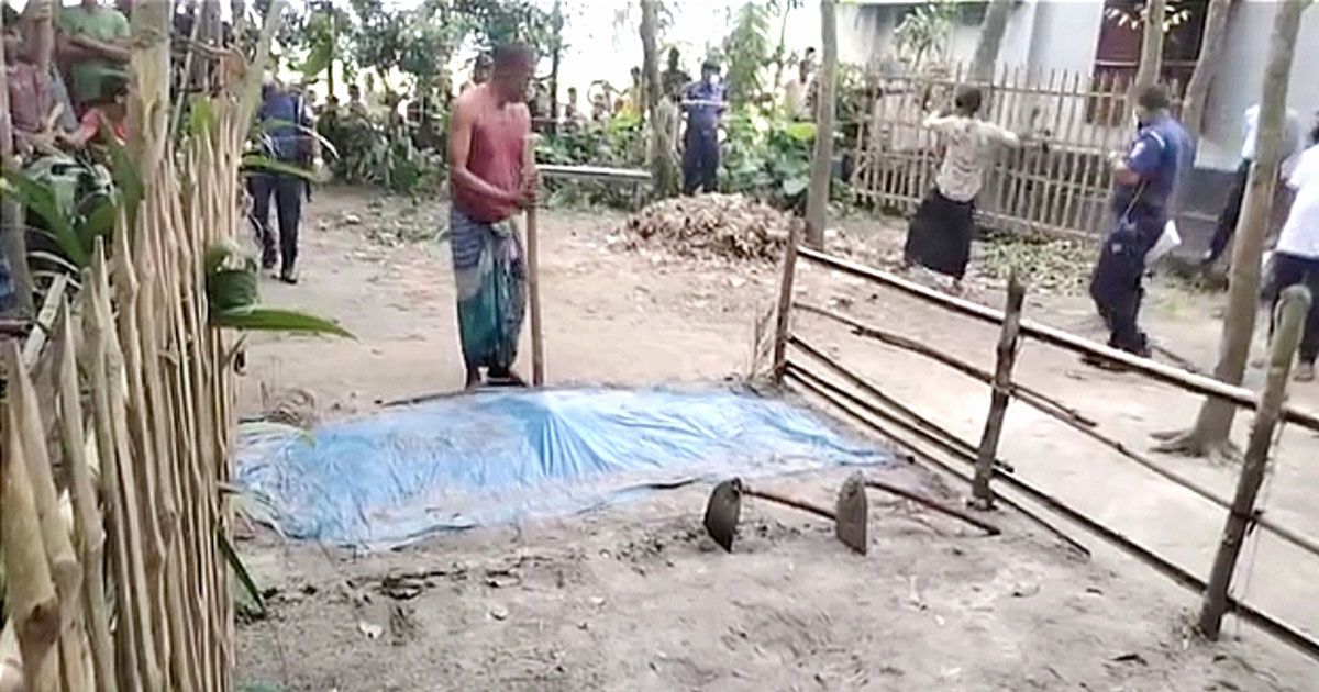 সড়ক দুর্ঘটনা: দাফনের দেড় মাস পর যুবকের মরদেহ উত্তোলন
