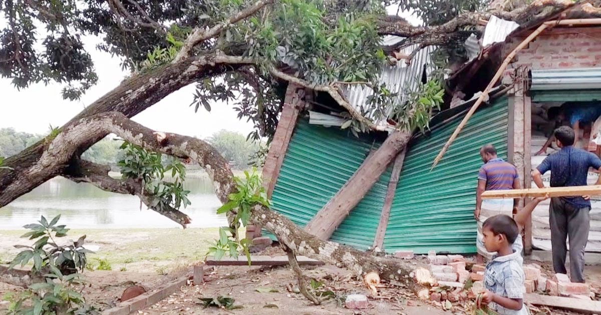 কালবৈশাখীর তাণ্ডবে লণ্ডভণ্ড ২০ গ্রাম, নারীর প্রাণহানি