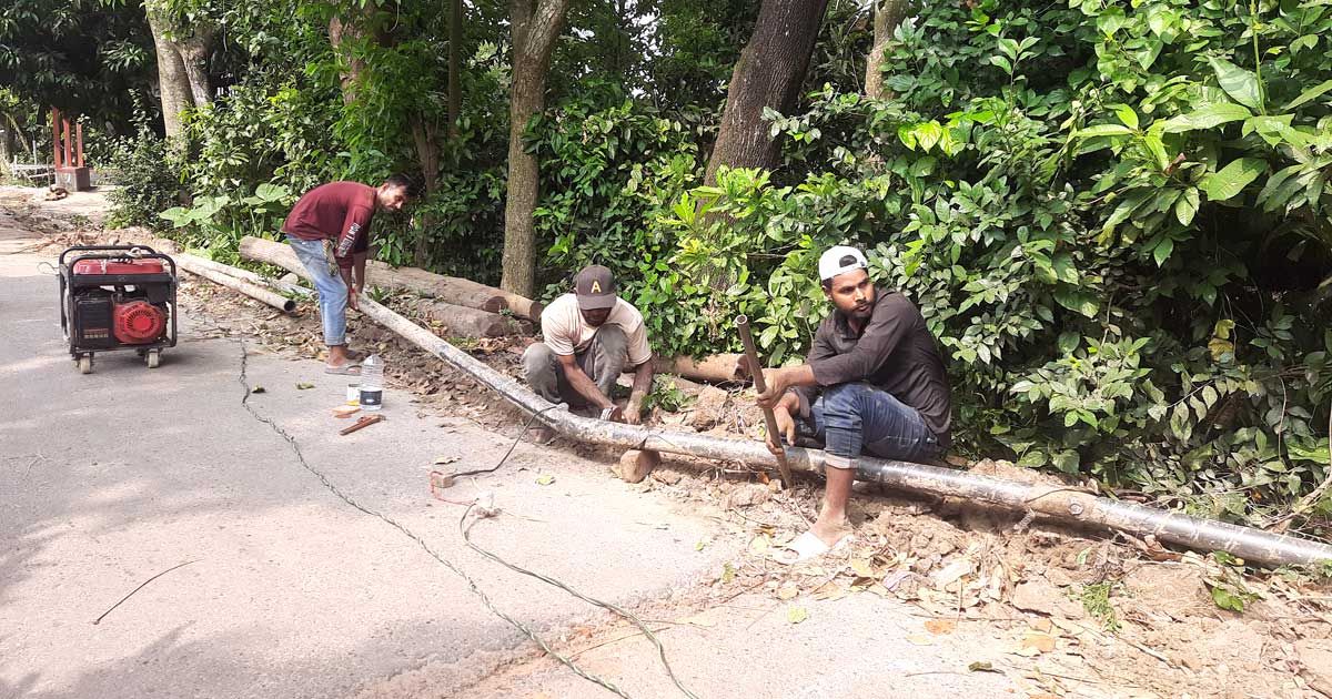 গজারিয়ায়-তিতাসের-অভিযানে-৬-কিলোমিটার-অবৈধ-লাইন-বিচ্ছিন্ন