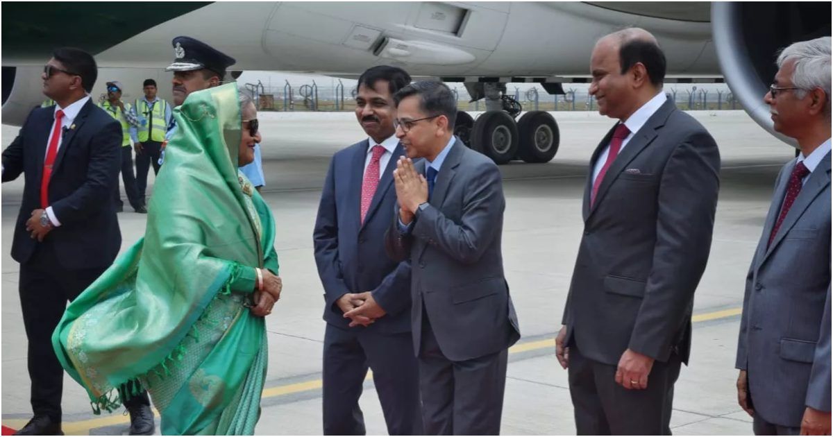নরেন্দ্র-মোদির-শপথ-অনুষ্ঠানে-যোগ-দিতে-নয়াদিল্লিতে-শেখ-হাসিনা