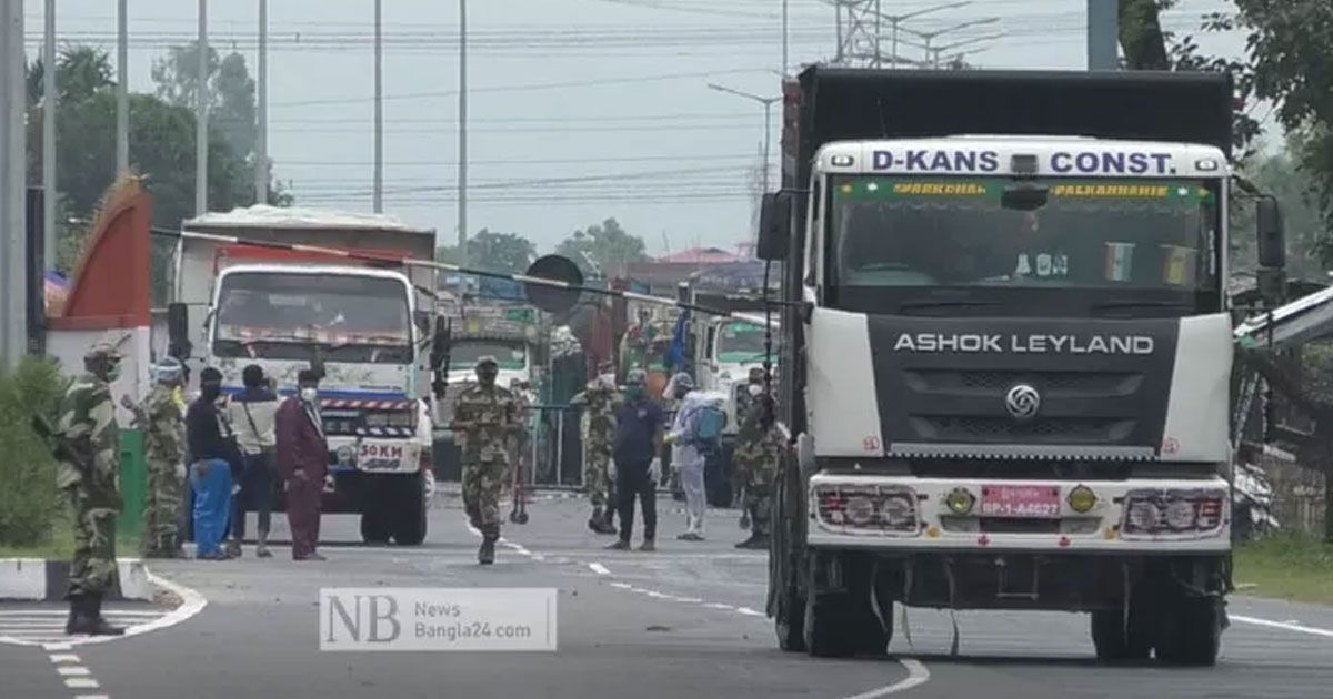 বাংলাবান্ধায় ৭ দিন বন্ধ আমদানি-রপ্তানি 