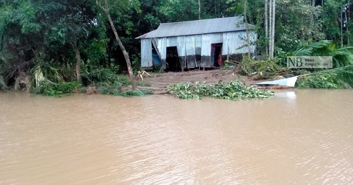 পাহাড়ি-ঢলে-ভেঙেছে-বাঁধ-সুনামগঞ্জের-কয়েকটি-গ্রাম-প্লাবিত