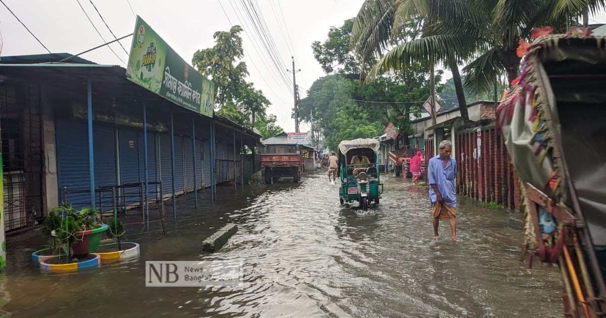 ভারি বৃষ্টিতে তলিয়ে গেল কুড়িগ্রাম শহর
