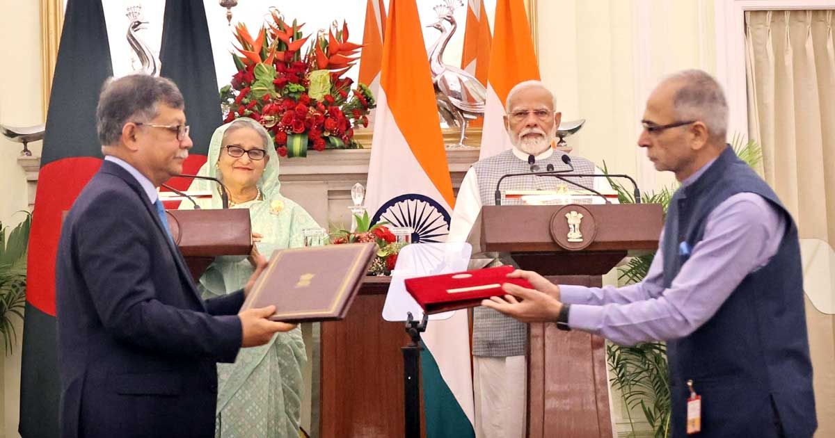 পারস্পরিক-সহযোগিতায়-ঢাকা-দিল্লির-মধ্যে-১০-চুক্তি-সই