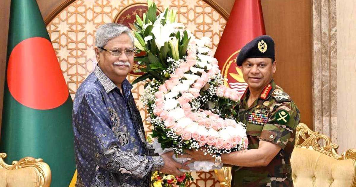 রাষ্ট্রপতির-সঙ্গে-সেনাবাহিনী-প্রধানের-বিদায়ী-সাক্ষাৎ