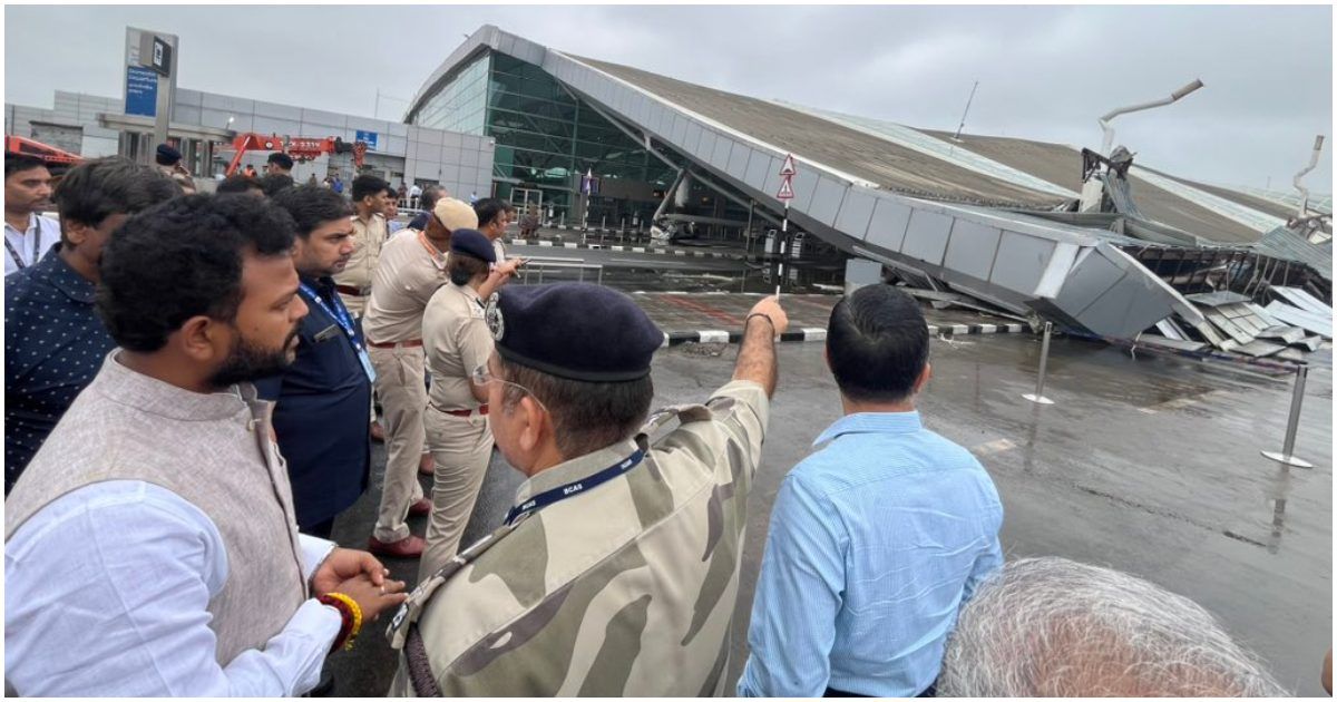 দিল্লি বিমানবন্দরের টার্মিনালের ছাদ ধসে একজন নিহত, আহত ৬