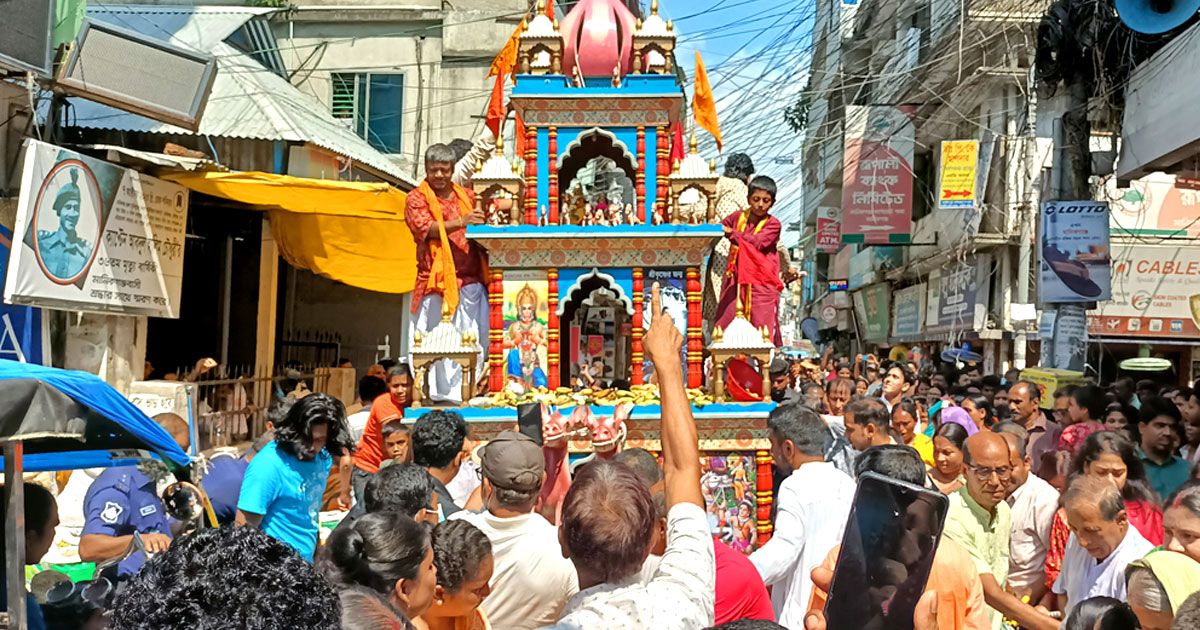 মানিকগঞ্জে রথযাত্রা উৎসব শুরু