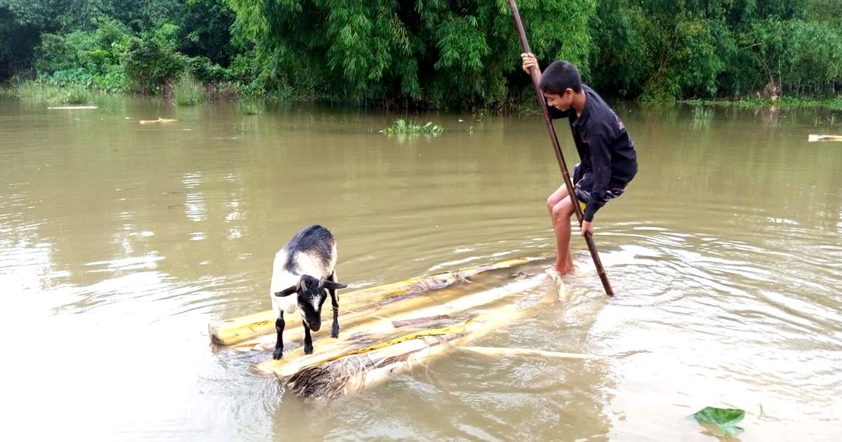 সিলেটে দীর্ঘমেয়াদি বন্যার কবলে কুশিয়ারা তীরের বাসিন্দারা