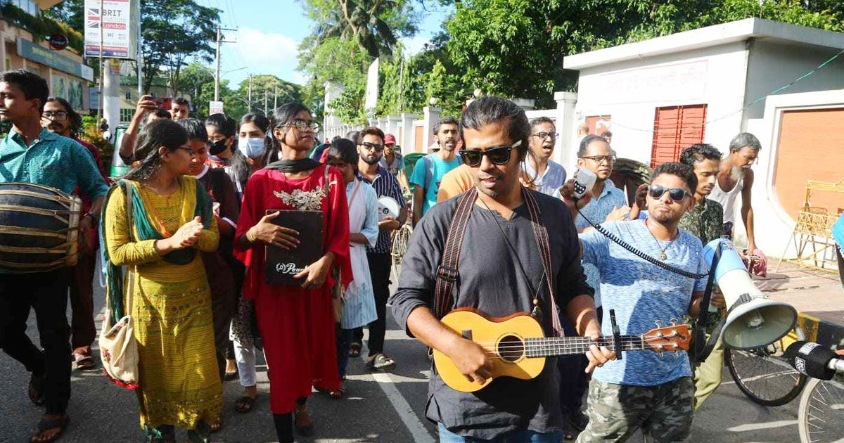 নির্বিচার-হত্যার-প্রতিবাদে-সিলেটে-গান-মিছিল