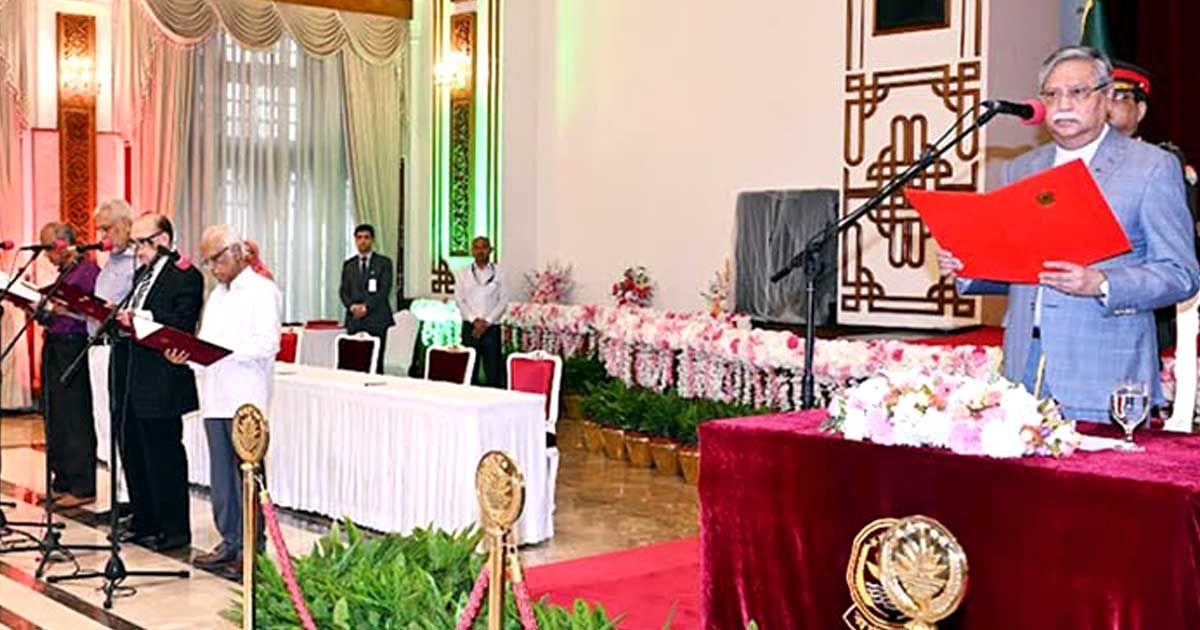 শপথ নিলেন অন্তর্বর্তী সরকারের আরও চার উপদেষ্টা