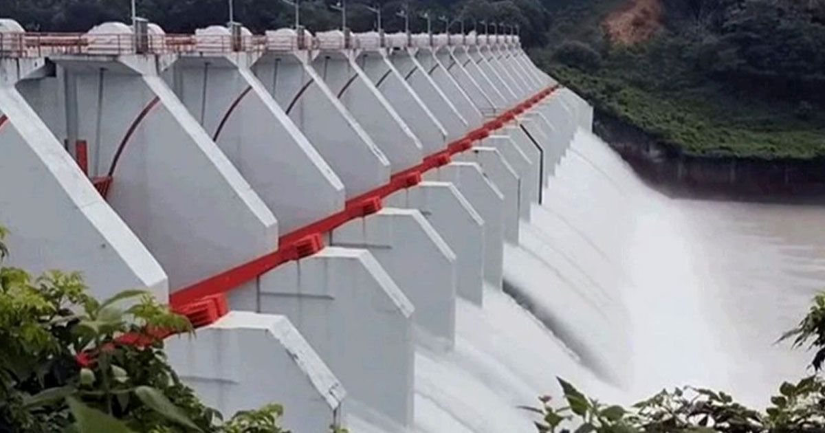 কাপ্তাই বাঁধে ১৬ গেট ২ ফুট খুলে দেয়া হয়েছে