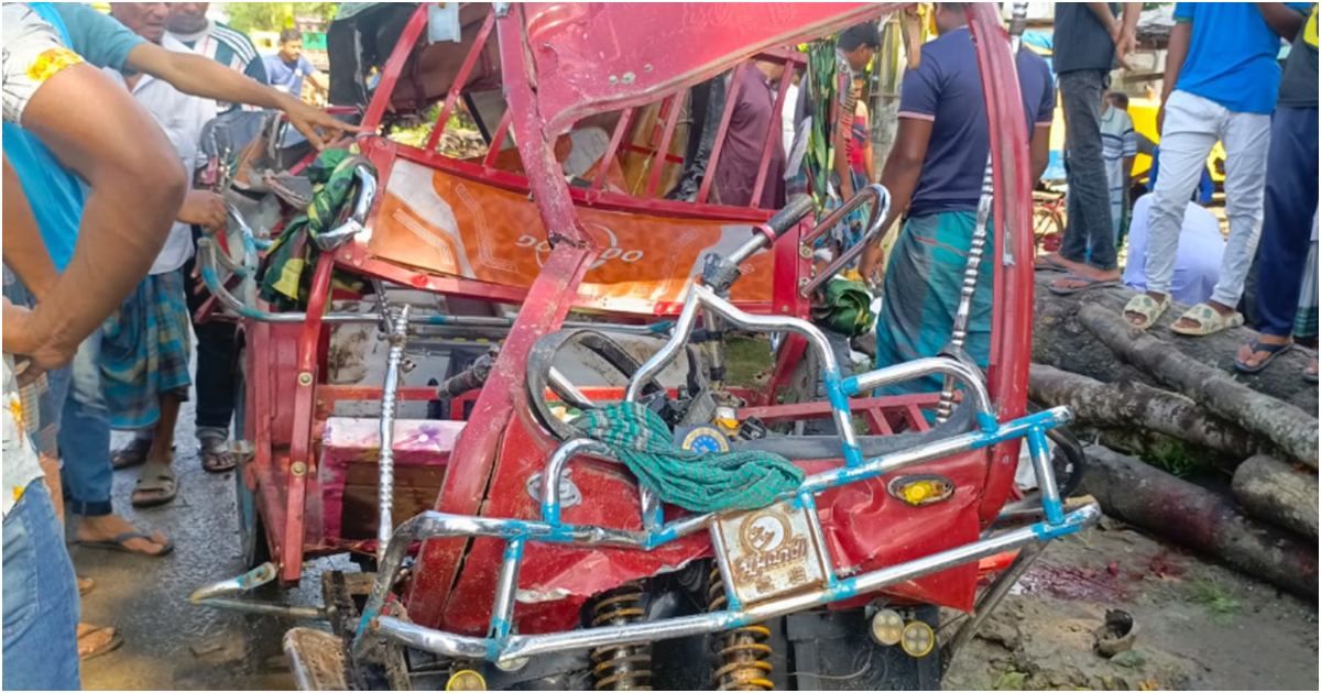 ইজিবাইকে পিকআপের ধাক্কায় চারজন নিহত, আহত ৩