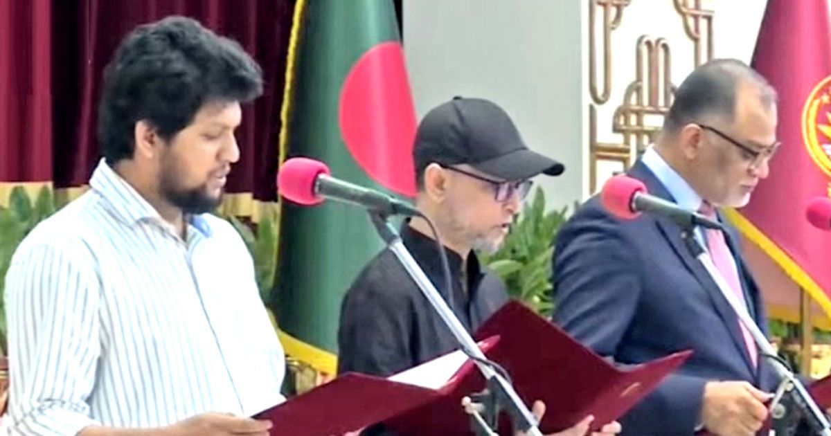 শপথ নিলেন নতুন তিন উপদেষ্টা