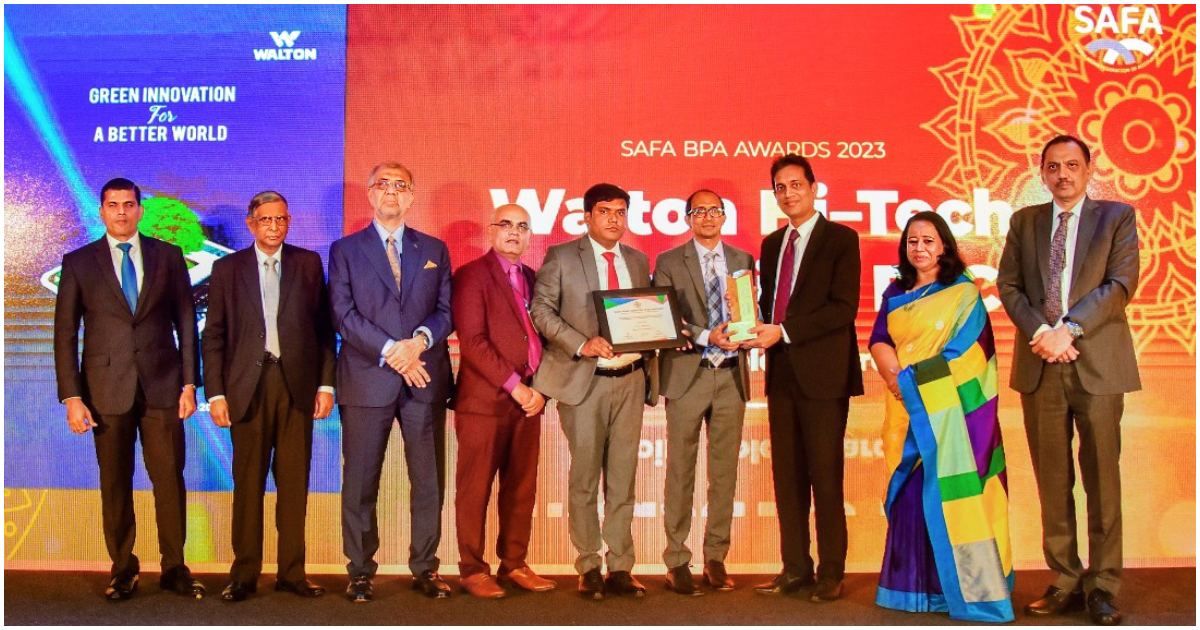 তৃতীয়বারের মতো সাফা গোল্ড অ্যাওয়ার্ড অর্জন ওয়ালটনের