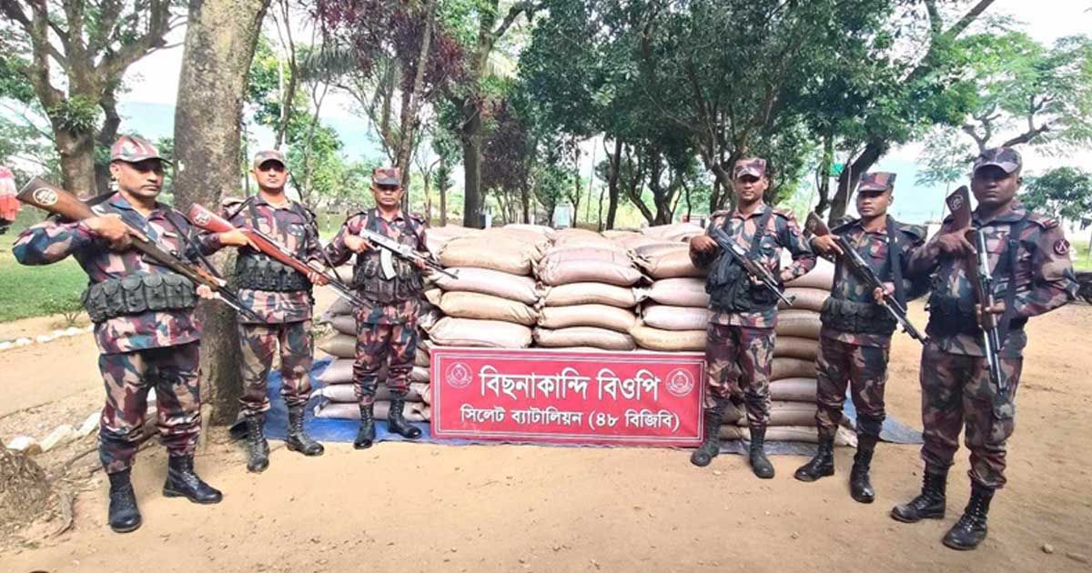 সিলেট সীমান্তে সোয়া কোটি টাকার ভারতীয় পণ্য জব্দ