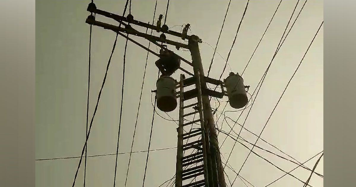 ৫০ ফুট উঁচুতে ট্রান্সফরমারে যুবক, পরে উদ্ধার