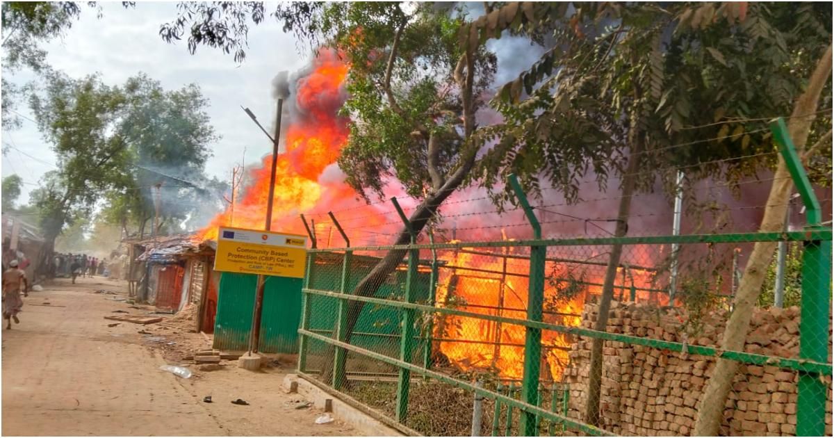 উখিয়ায়-রোহিঙ্গা-ক্যাম্পে-ভয়াবহ-আগুনে-দুজনের-মৃত্যু