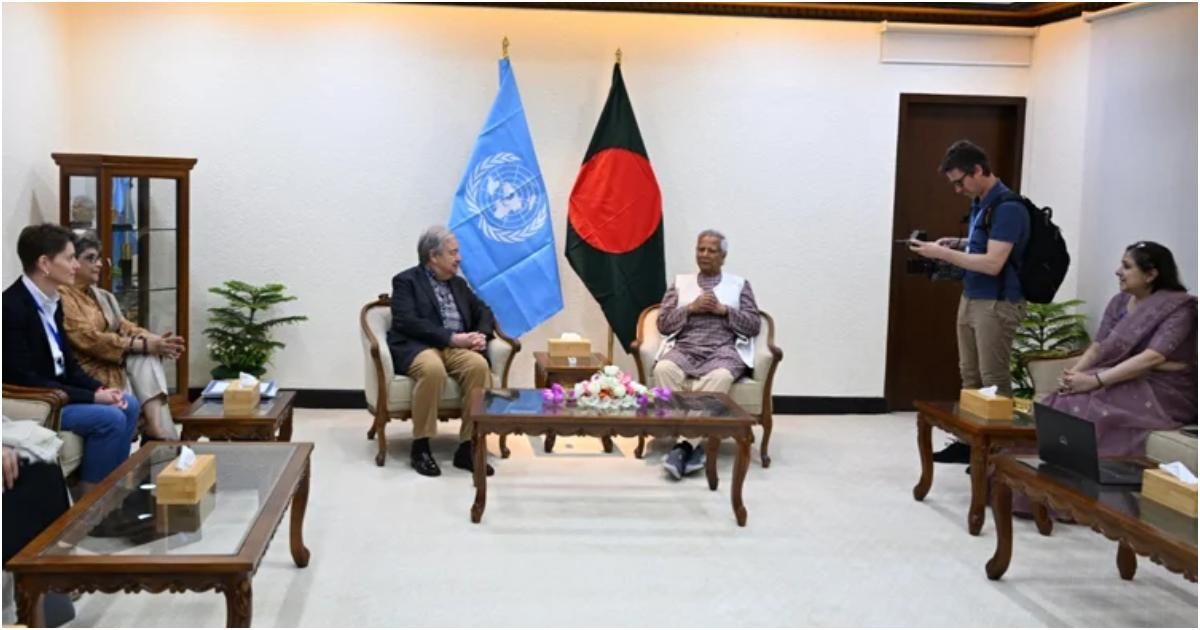 প্রধান উপদেষ্টার সঙ্গে বৈঠক জাতিসংঘ মহাসচিবের