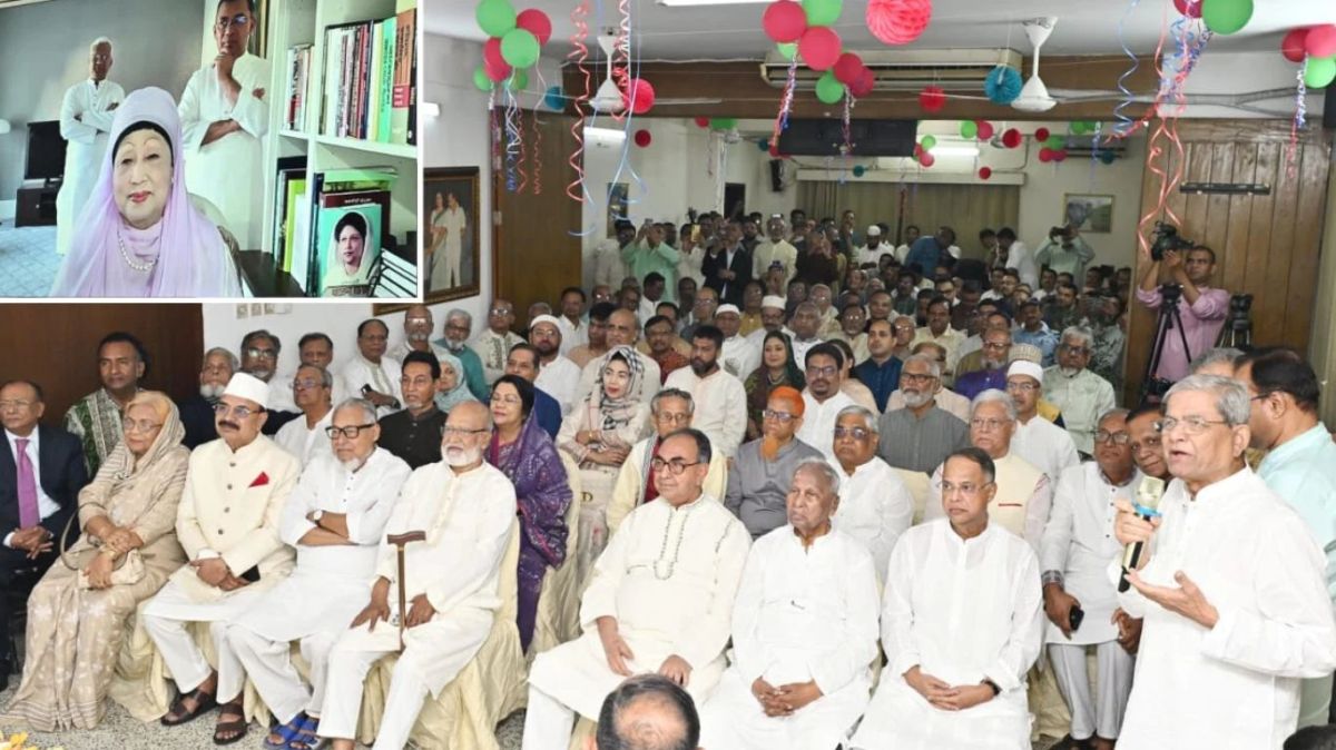 দলীয় নেতৃবৃন্দের সঙ্গে বেগম খালেদা জিয়ার ঈদ শুভেচ্ছা বিনিময়