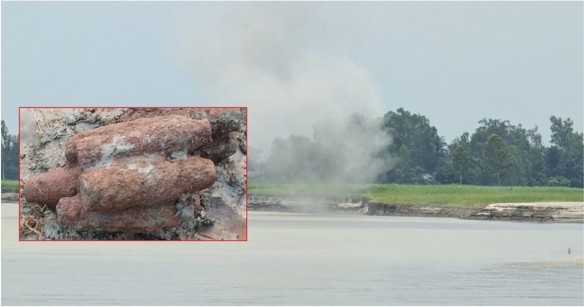 The-4-mortar-shells-rescued-in-Bhuapur-exploded-on-the-Jamuna-River