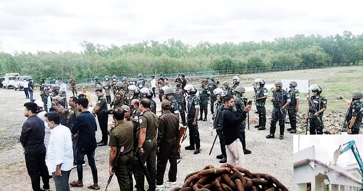 বন কেটে গড়ে ওঠা জাহাজভাঙা কারখানায় ফের উচ্ছেদ